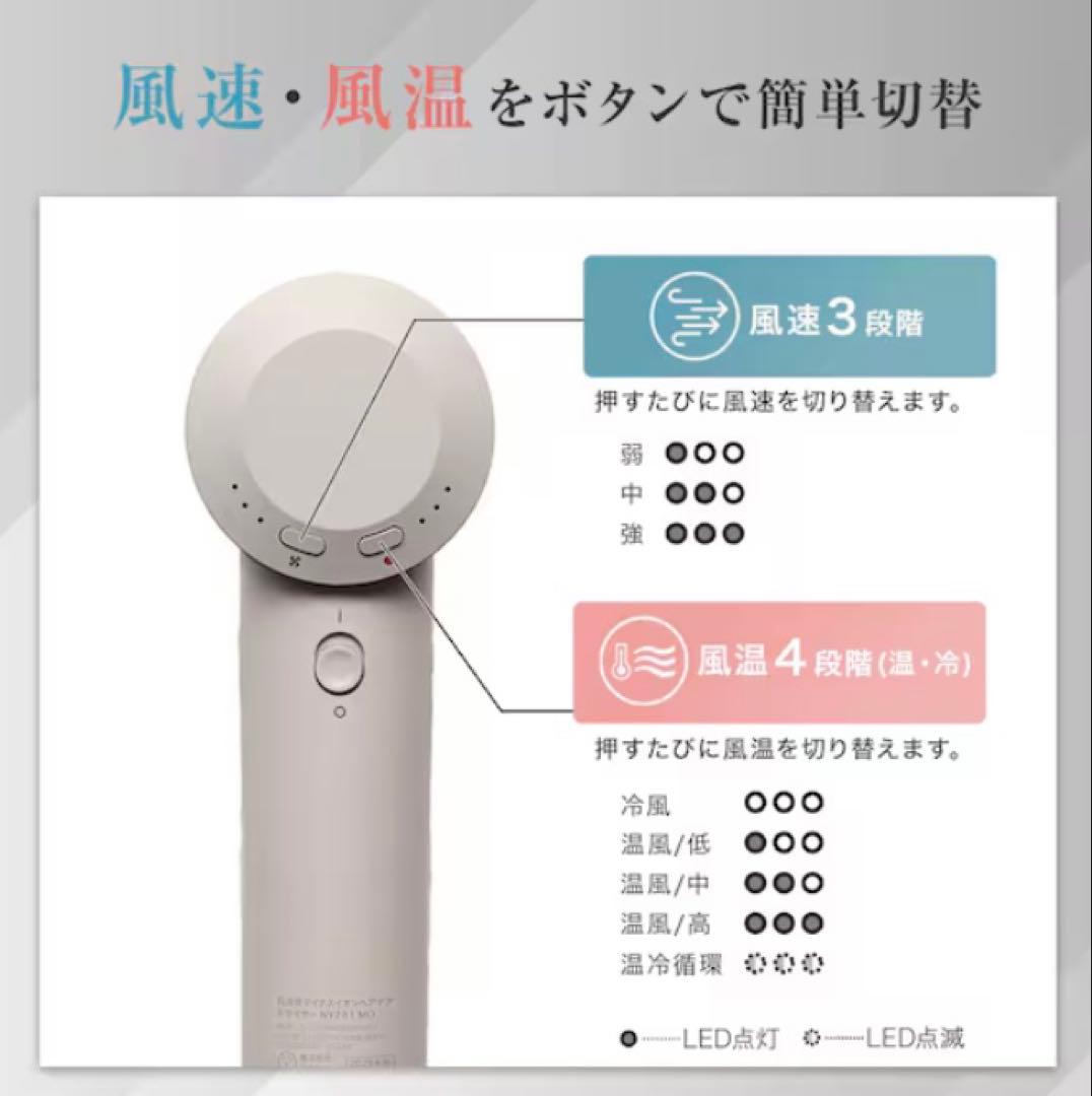 新品未開封ニトリ　デコホーム　高濃度マイナスイオンヘアケアドライヤー NY281