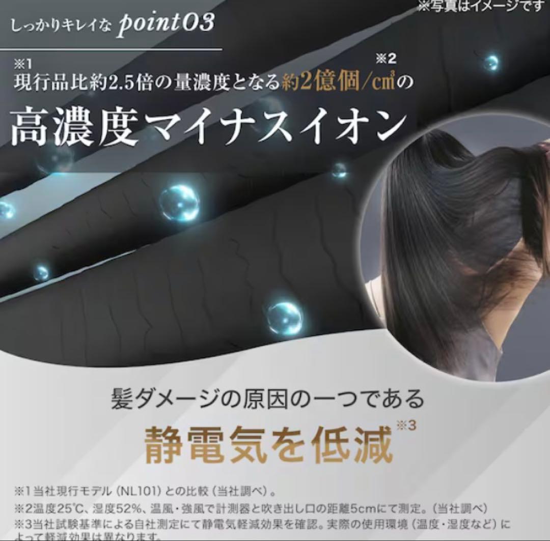 新品未開封ニトリ　デコホーム　高濃度マイナスイオンヘアケアドライヤー NY281