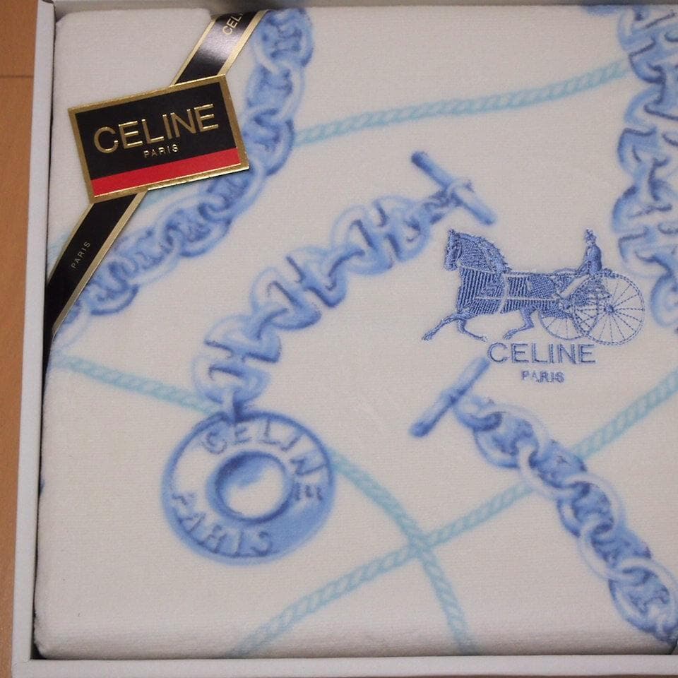 CELINE セリーヌ 綿毛布 高級シール織り 140×200cm