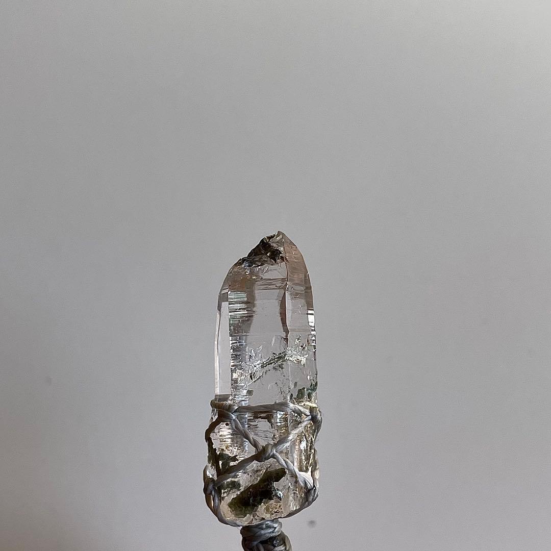 ヒマラヤ水晶 ガネッシュヒマール ＊ マクラメペンダント ネックレス 25