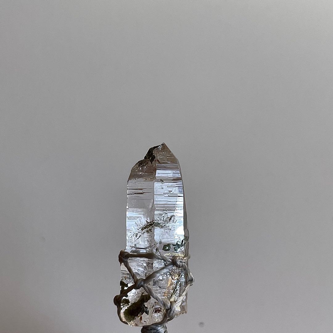 ヒマラヤ水晶 ガネッシュヒマール ＊ マクラメペンダント ネックレス 25