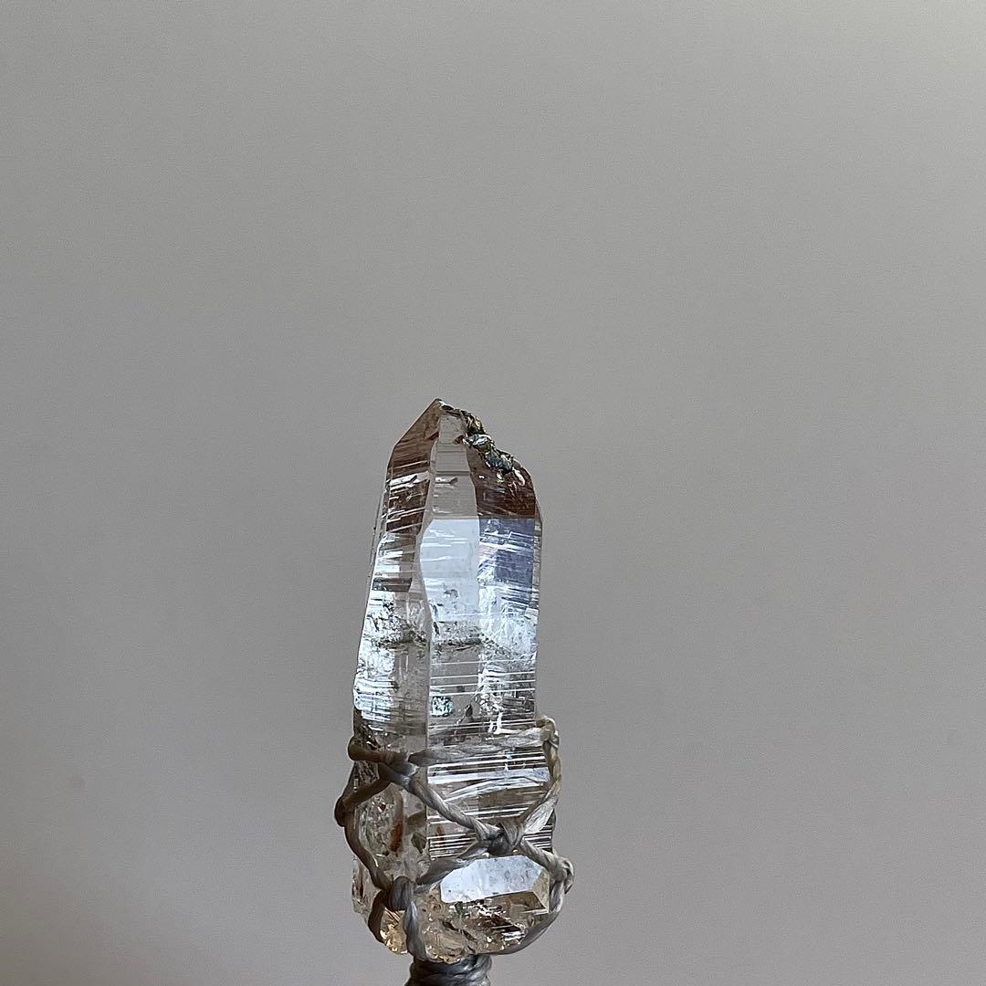 ヒマラヤ水晶 ガネッシュヒマール ＊ マクラメペンダント ネックレス 25