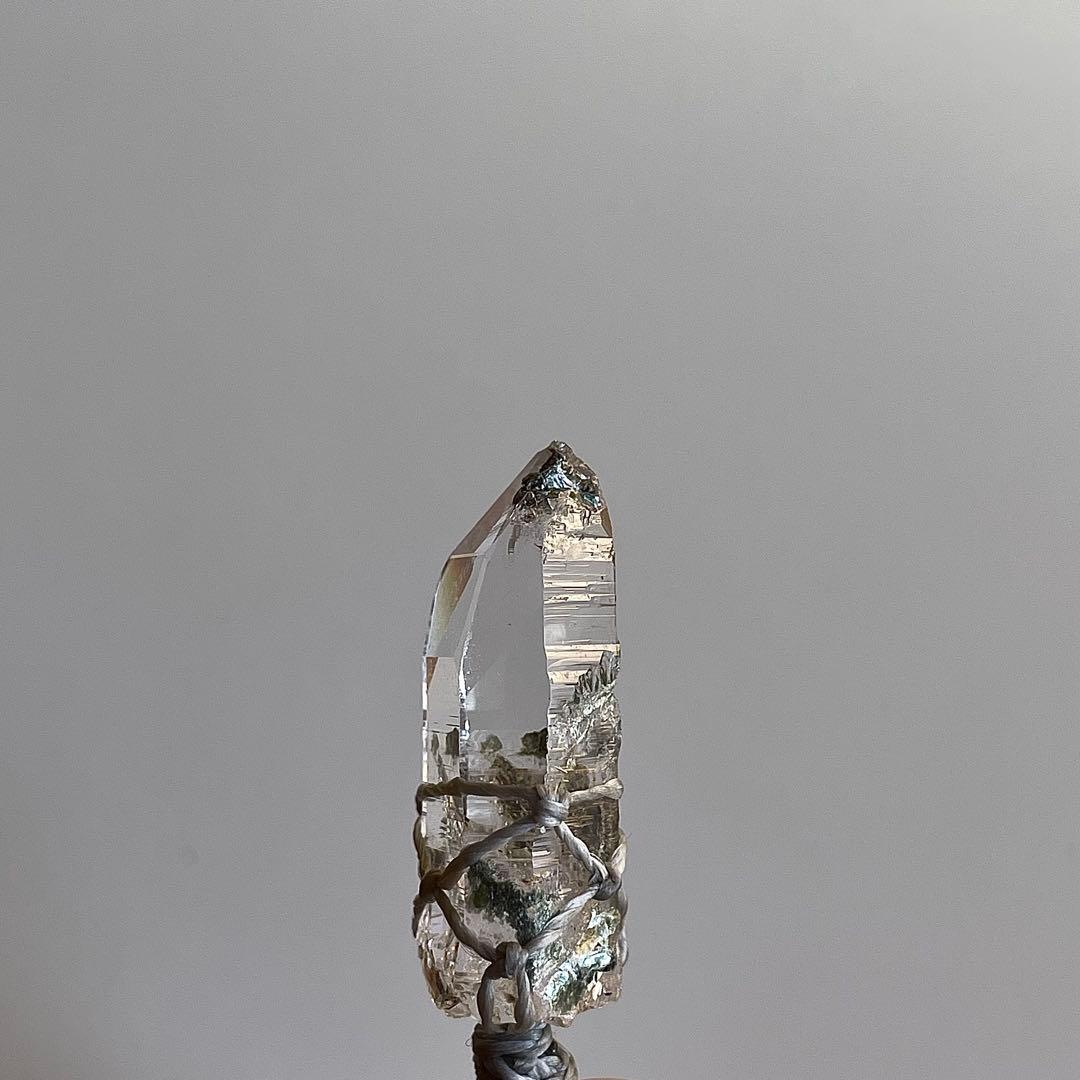 ヒマラヤ水晶 ガネッシュヒマール ＊ マクラメペンダント ネックレス 25