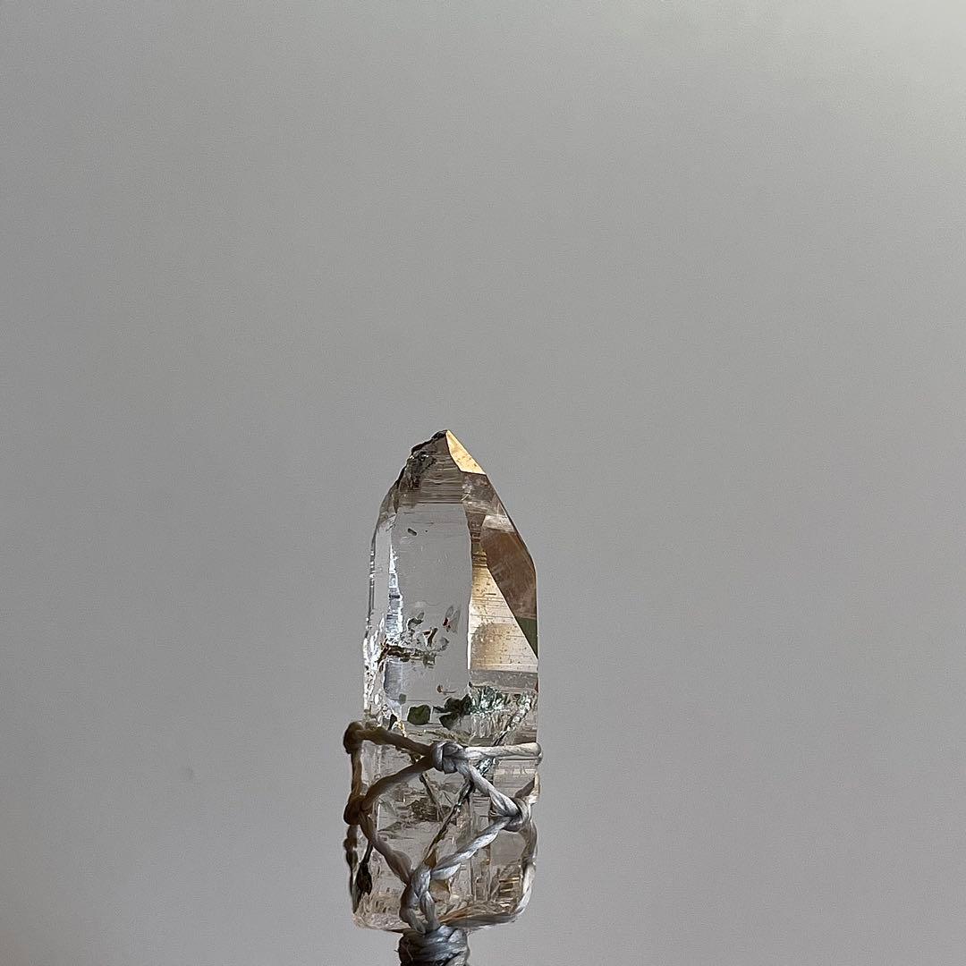 ヒマラヤ水晶 ガネッシュヒマール ＊ マクラメペンダント ネックレス 25