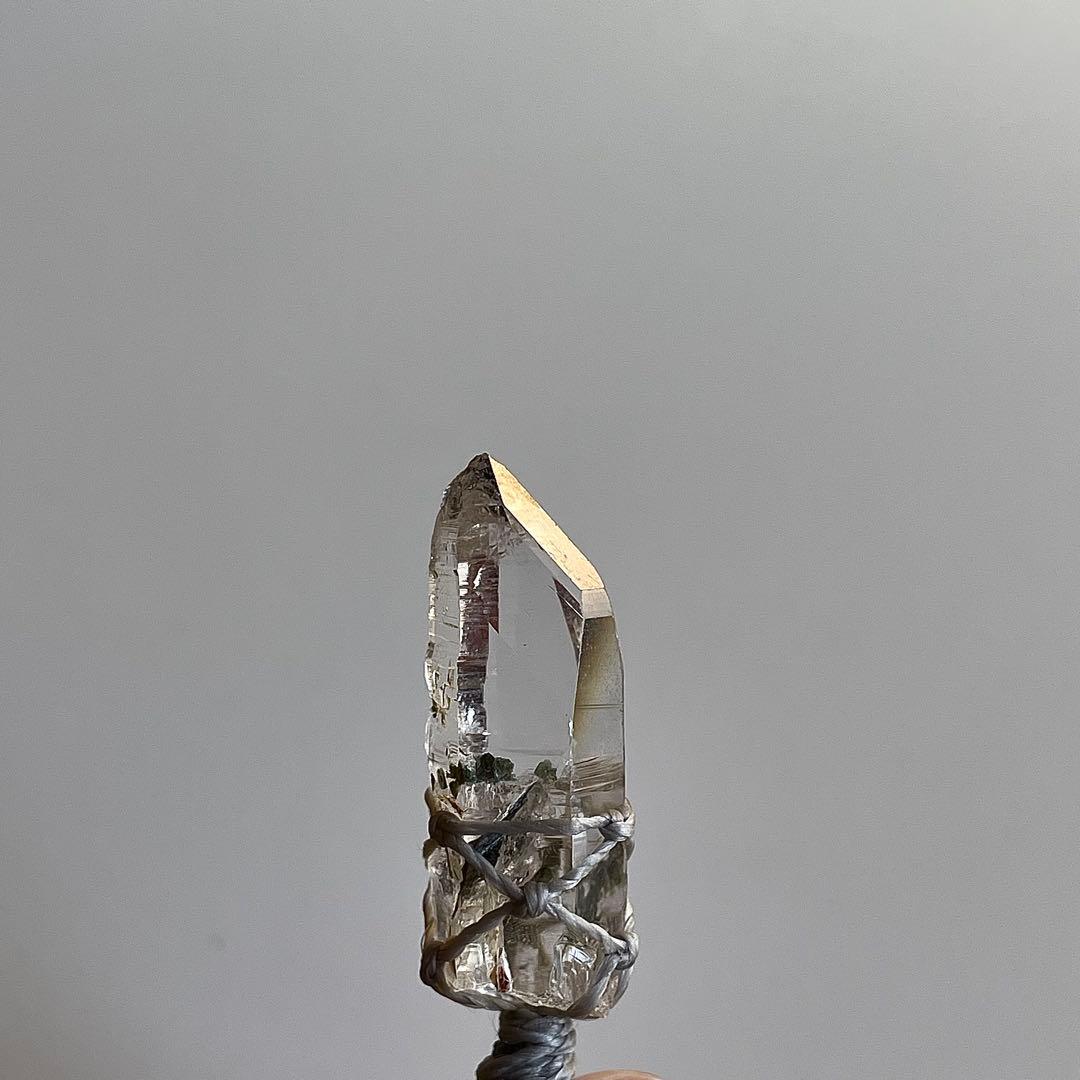 ヒマラヤ水晶 ガネッシュヒマール ＊ マクラメペンダント ネックレス 25