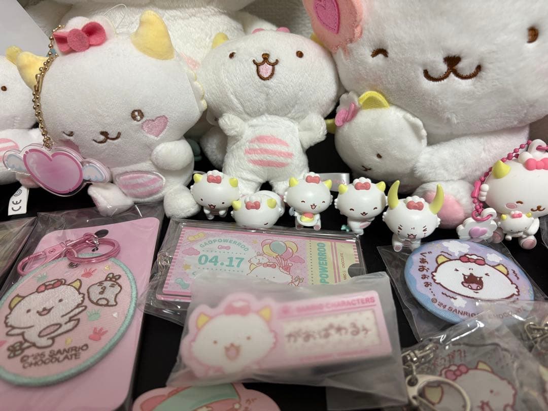 サンリオ がおぱわるぅ ぬいぐるみ マスコット シール グッズセット キャラ大