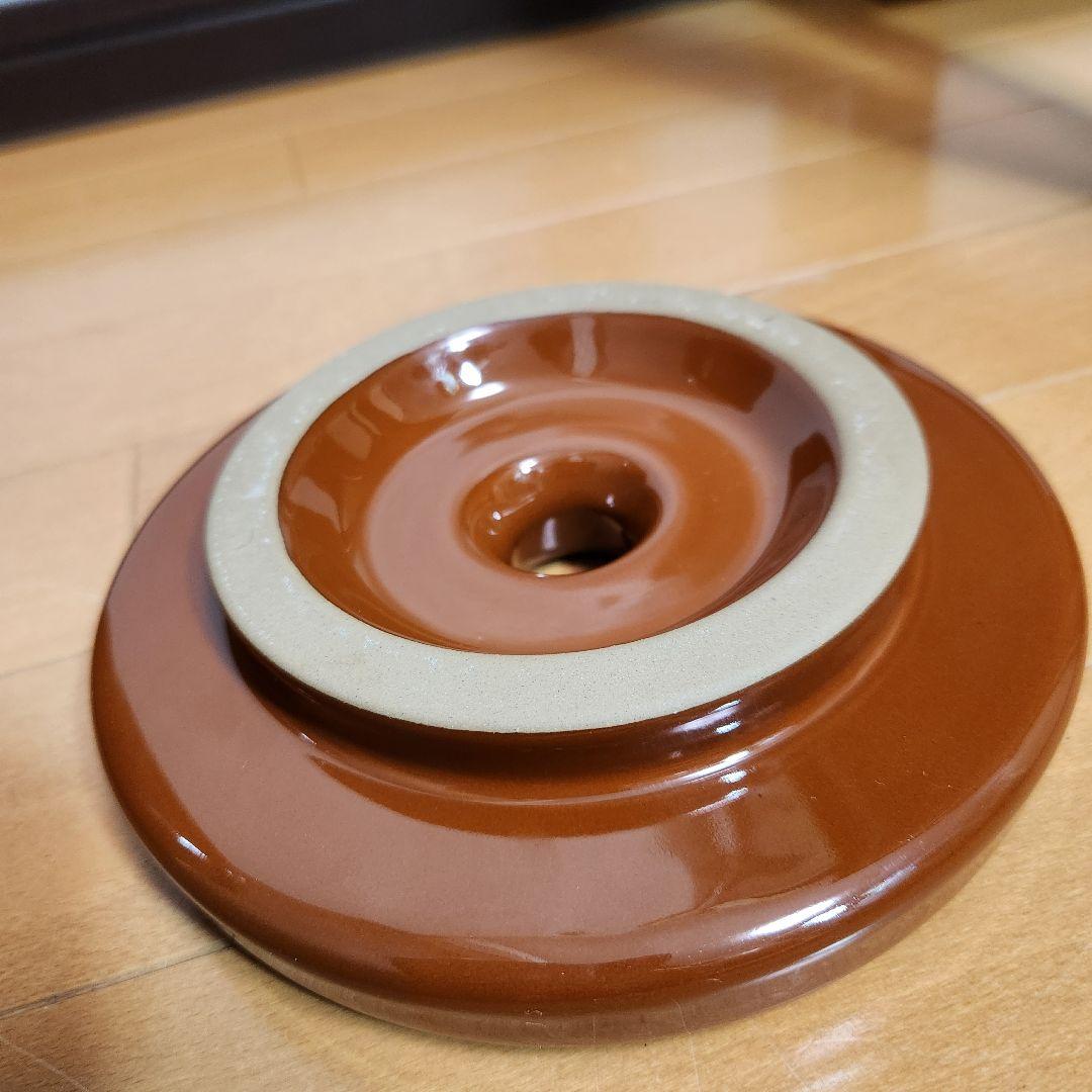 【超美品♪希少品】久松窯 ３号 切立 ガラス蓋 重し付　寸胴型 漬物容器