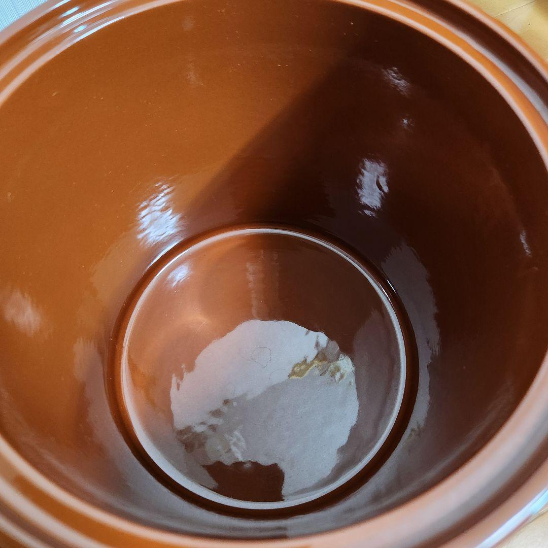 【超美品♪希少品】久松窯 ３号 切立 ガラス蓋 重し付　寸胴型 漬物容器