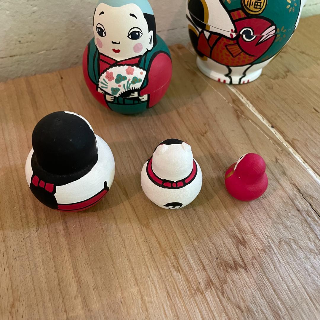 新品未使用 KIMURA&Co.マトリョーシカ（5個組めでた尽くし）