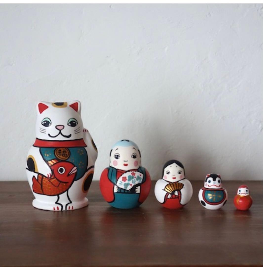 新品未使用 KIMURA&Co.マトリョーシカ（5個組めでた尽くし）
