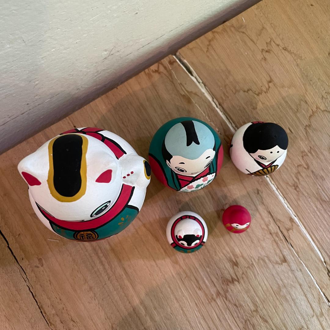 新品未使用 KIMURA&Co.マトリョーシカ（5個組めでた尽くし）