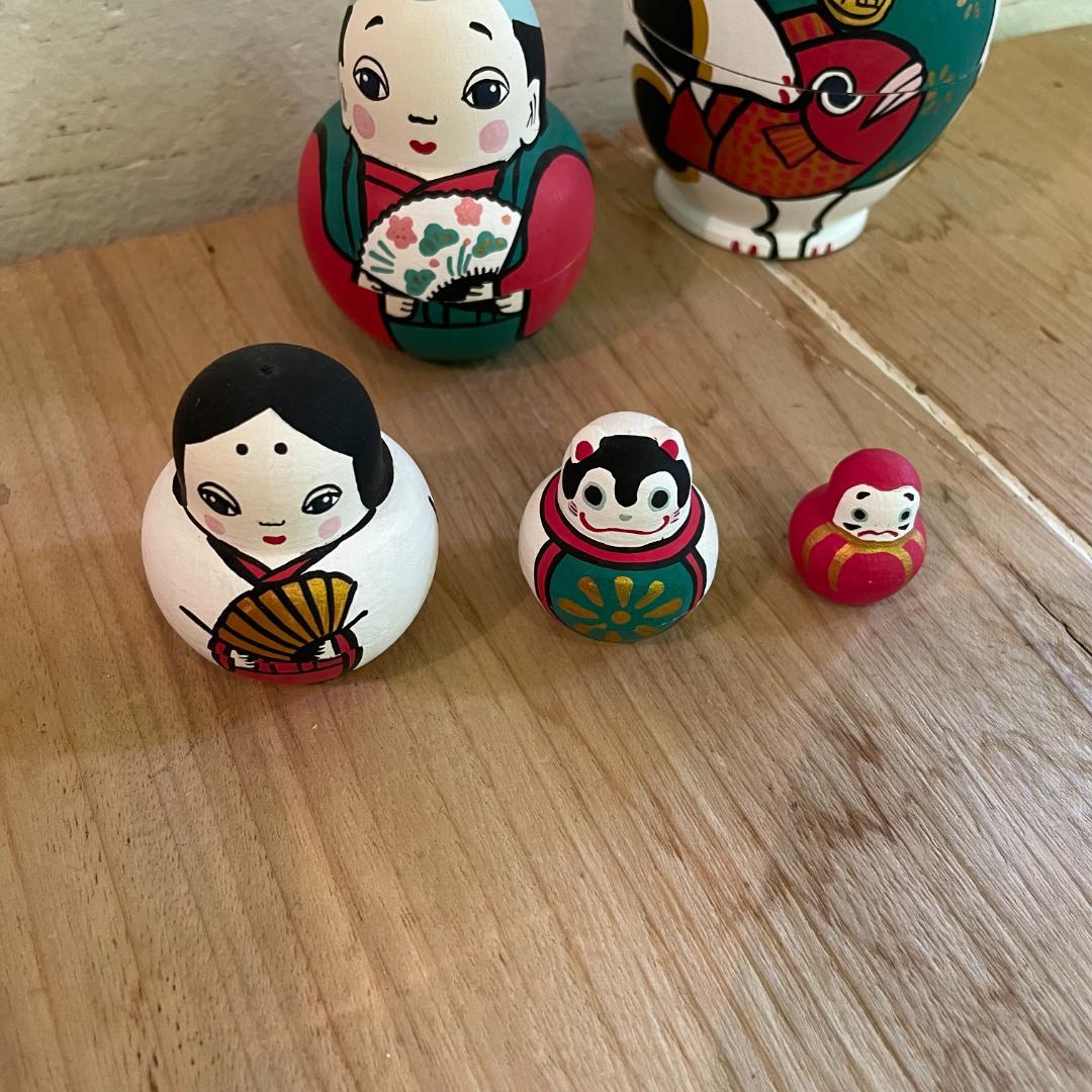 新品未使用 KIMURA&Co.マトリョーシカ（5個組めでた尽くし）