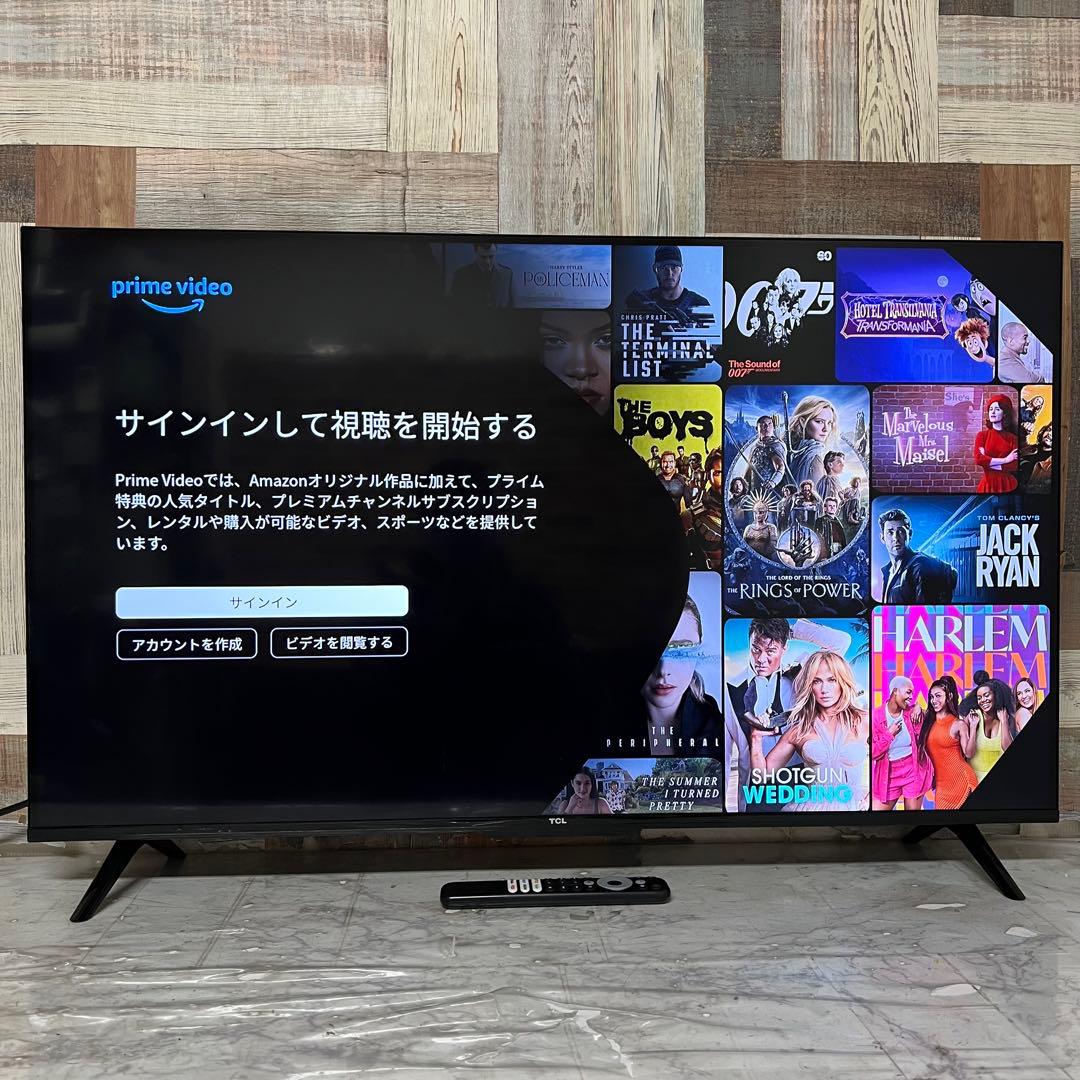 全国送料込❣️昨年購入TCL 43V型 4K Google TV チューナーレス
