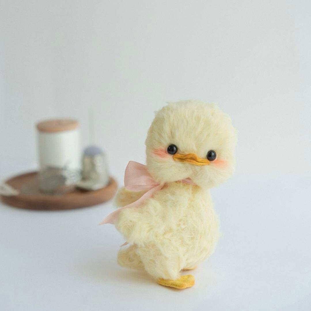 パステルカラーのベイビーアヒル アーティストベア 海外作家様 ハンドメイド 鴨