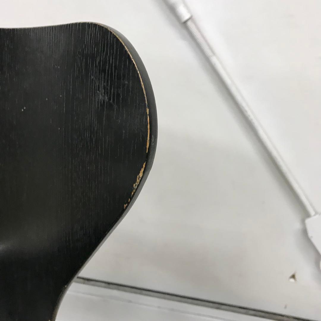 【訳あり・傷多数】 FRITZ HANSEN　セブンチェア　ブラック系 ①