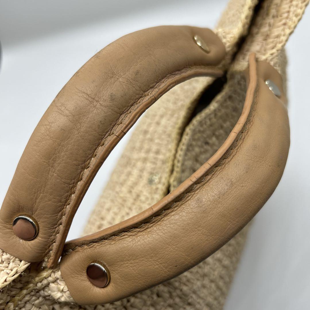 人気✨ へレンカミンスキー ハンドバッグ カゴバック ストロー ベージュ