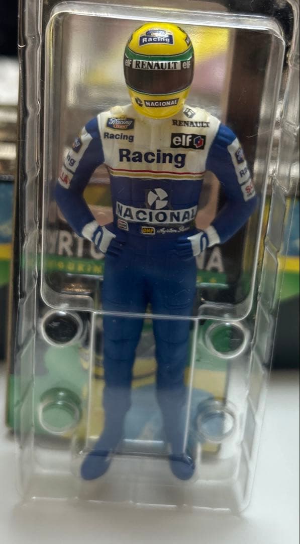 1/8 ミニチャンプス アイルトンセナ ヘルメット 5個セット+ セナフィギュア