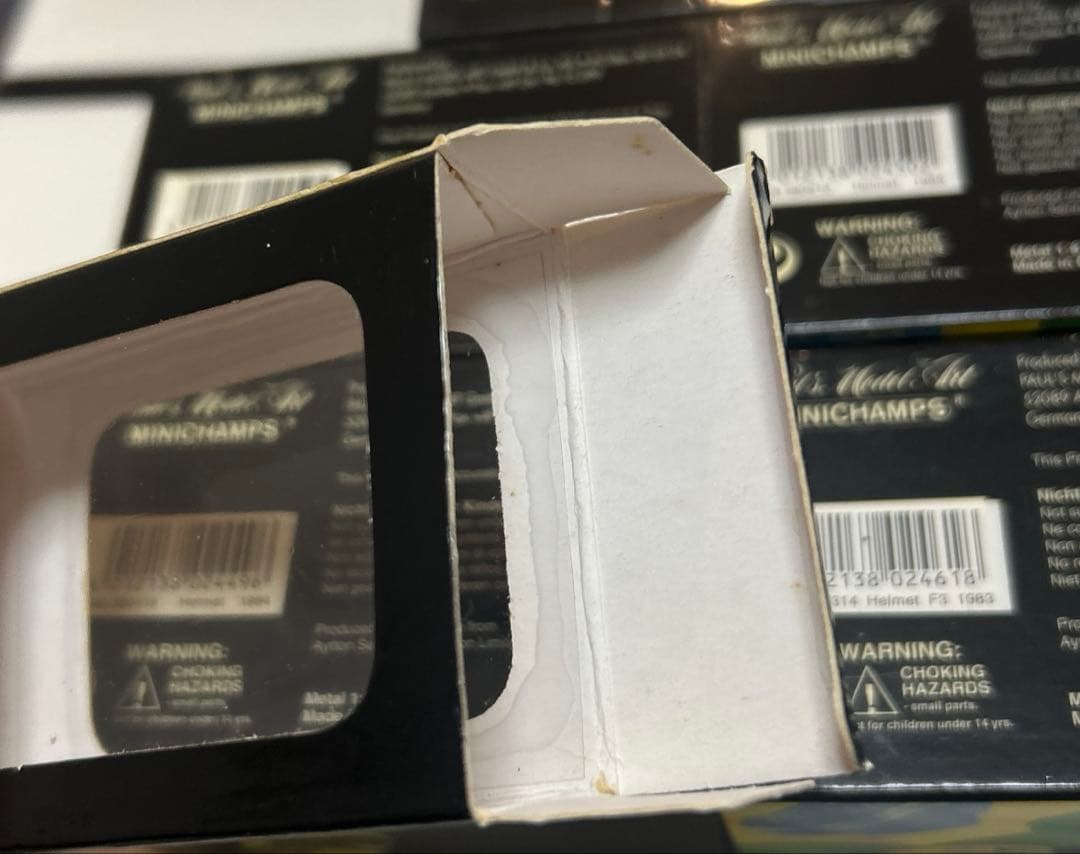 1/8 ミニチャンプス アイルトンセナ ヘルメット 5個セット+ セナフィギュア