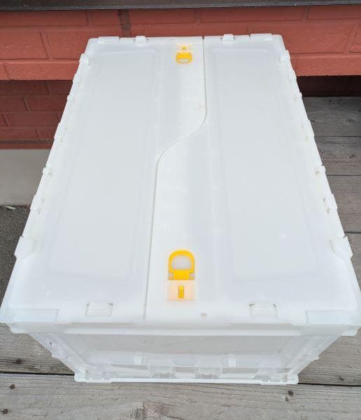 Y中古】 トラスコ中山 蓋付き 折りたたみ 収納ケース ６個セット 50L