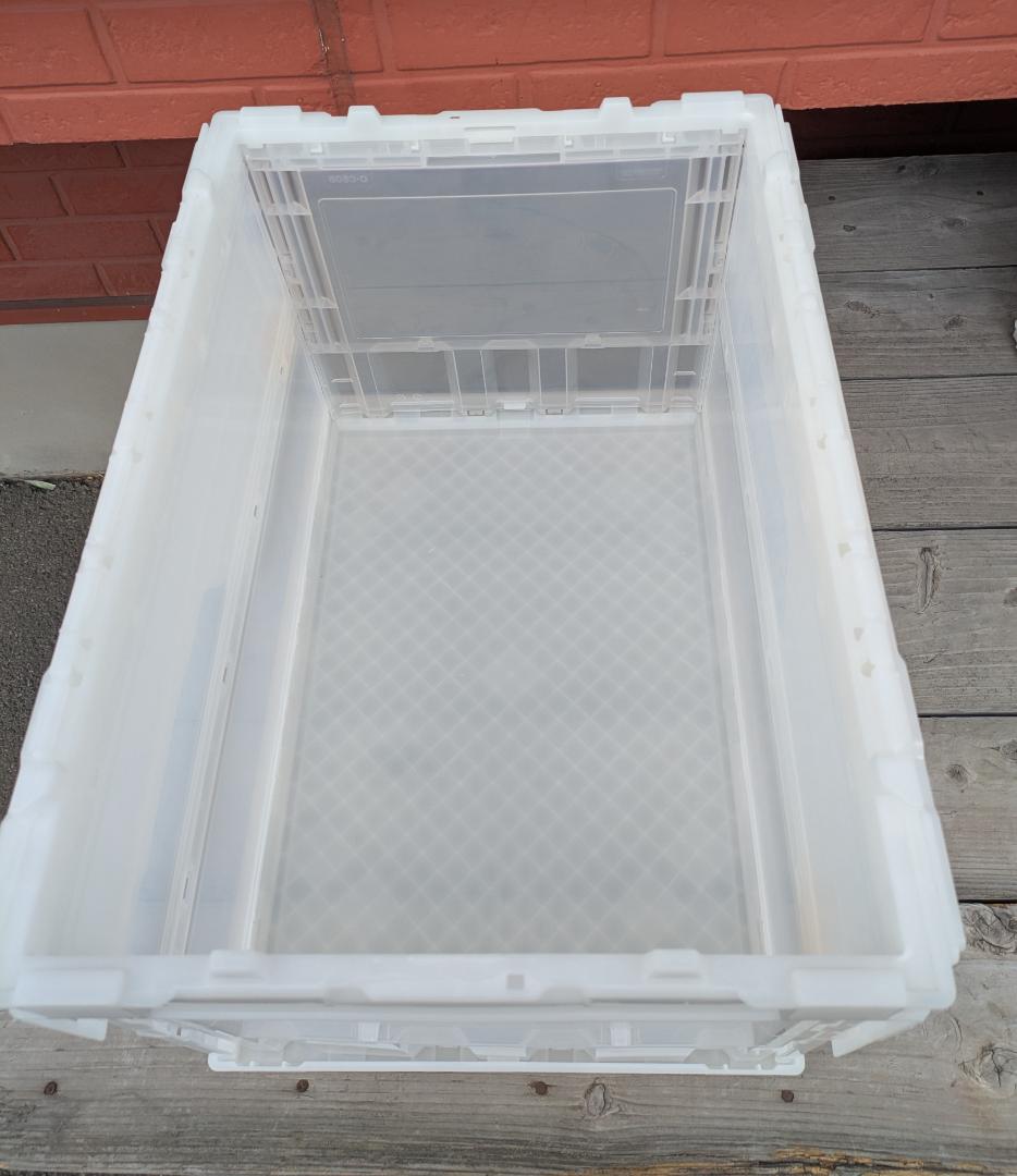 Y中古】 トラスコ中山 蓋付き 折りたたみ 収納ケース ６個セット 50L