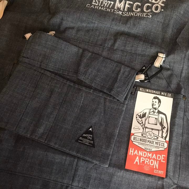 エプロン ブランドエプロン コットン100% サイズフリー 男女兼用 新品タグ付