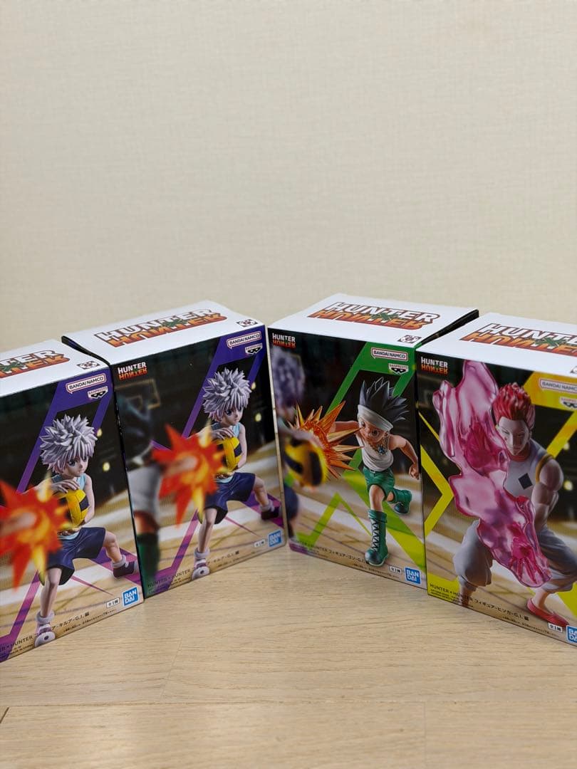 HUNTER×HUNTER フィギュア G.I.編 4体　ゴン　キルア　ヒソカ