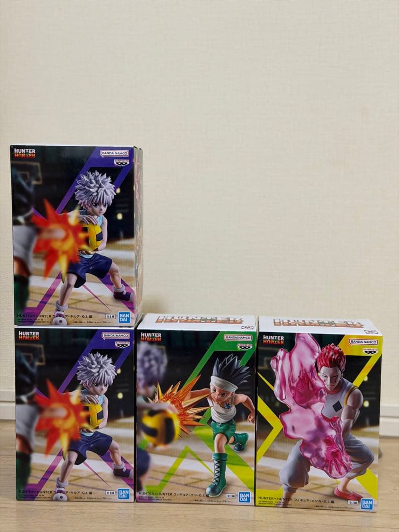 HUNTER×HUNTER フィギュア G.I.編 4体　ゴン　キルア　ヒソカ