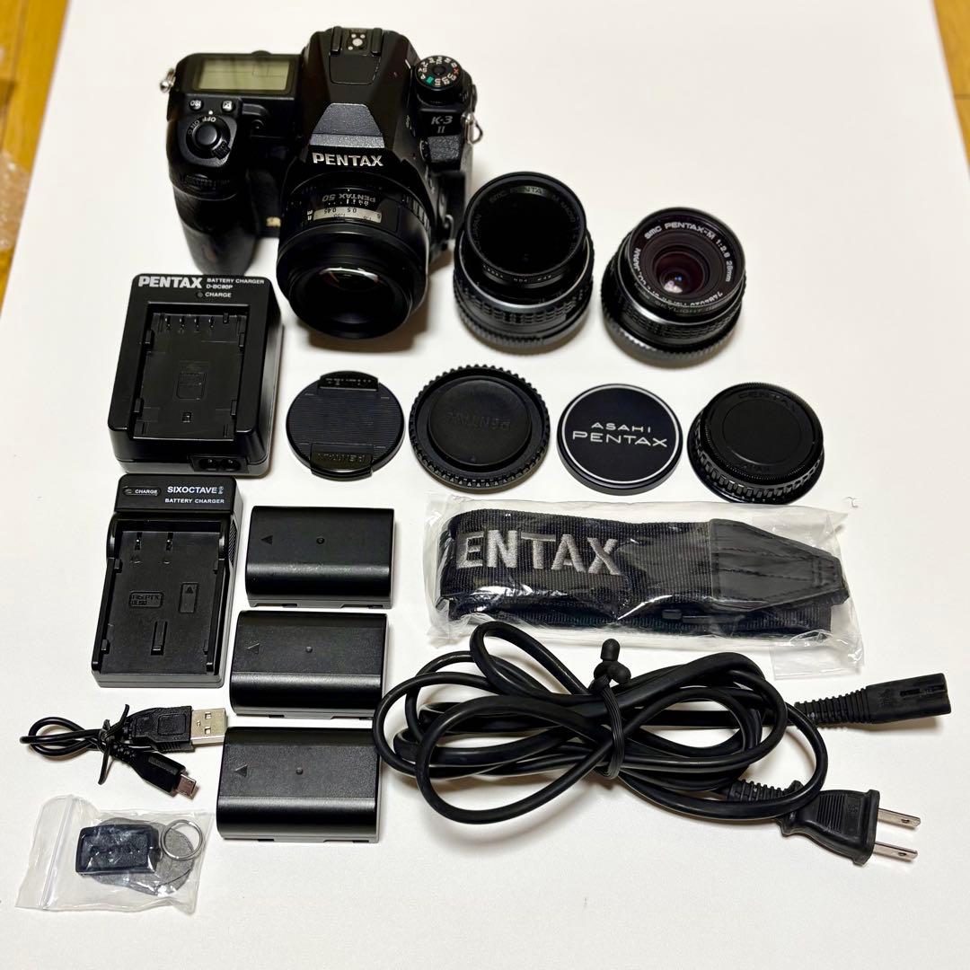 PENTAX K-3 Mark II （本体）+おまけレンズ2個/一眼レフカメラ