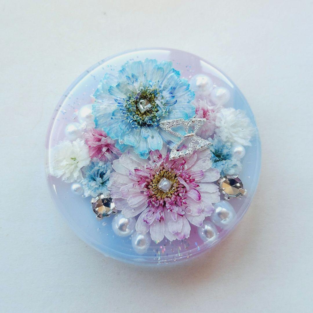【1735】レジン　マトリカリア　ヘアゴム　ポニーフック　ブロ―チ　ハンドメイド