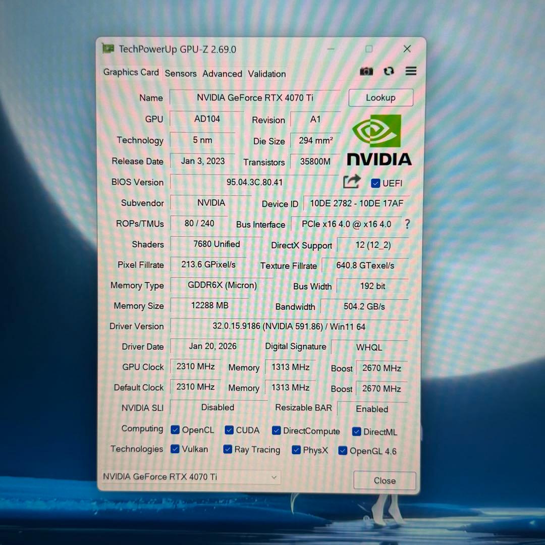 【動作確認済】玄人志向 RTX 4070 Ti 非マイニング 12GB 美品
