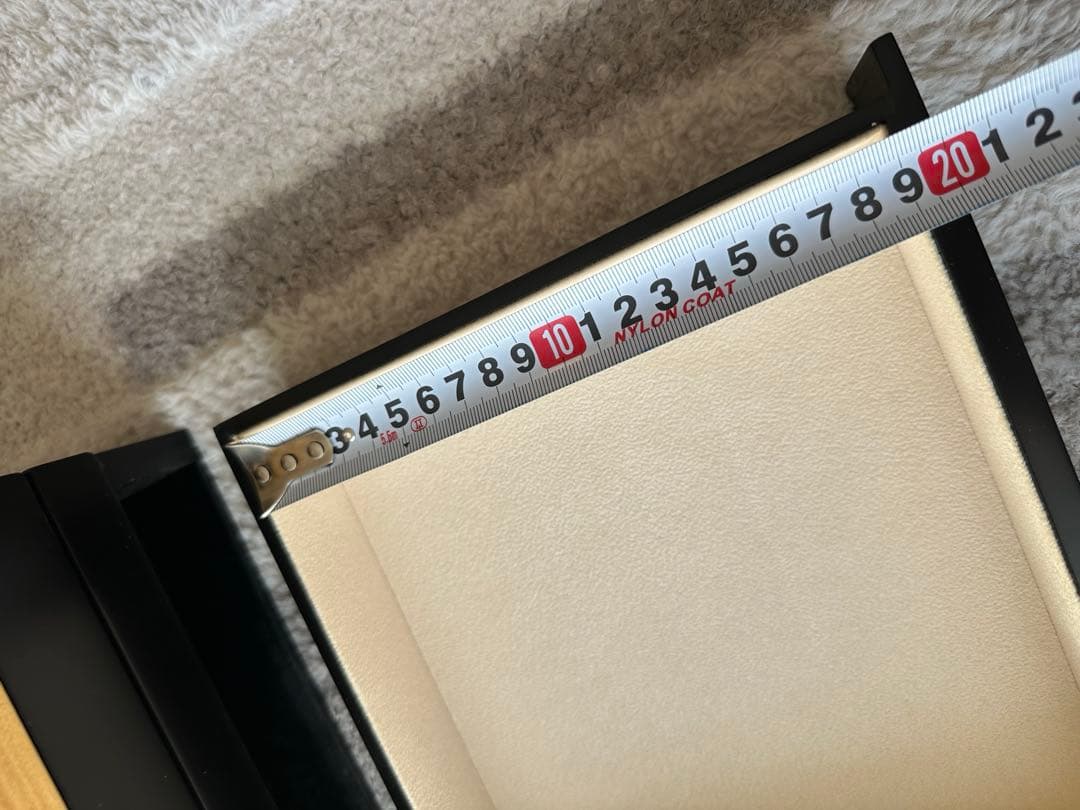 ジュエリーボックス　3段収納　鍵付　ブラック