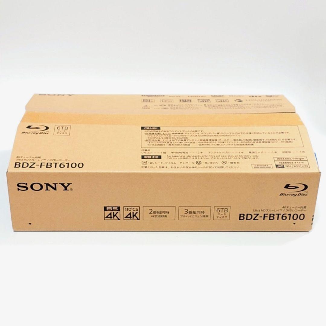 SONY 4K Ultra HDブルーレイレコーダー BDZ-FBT6100