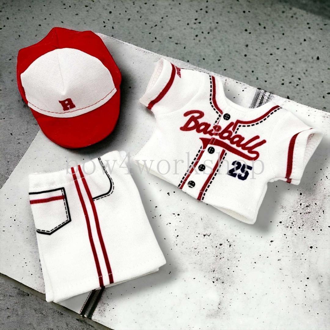 ロボホン RoBoHoN ロボホンの服ハンドメイド野球 ユニフォームセットレッド