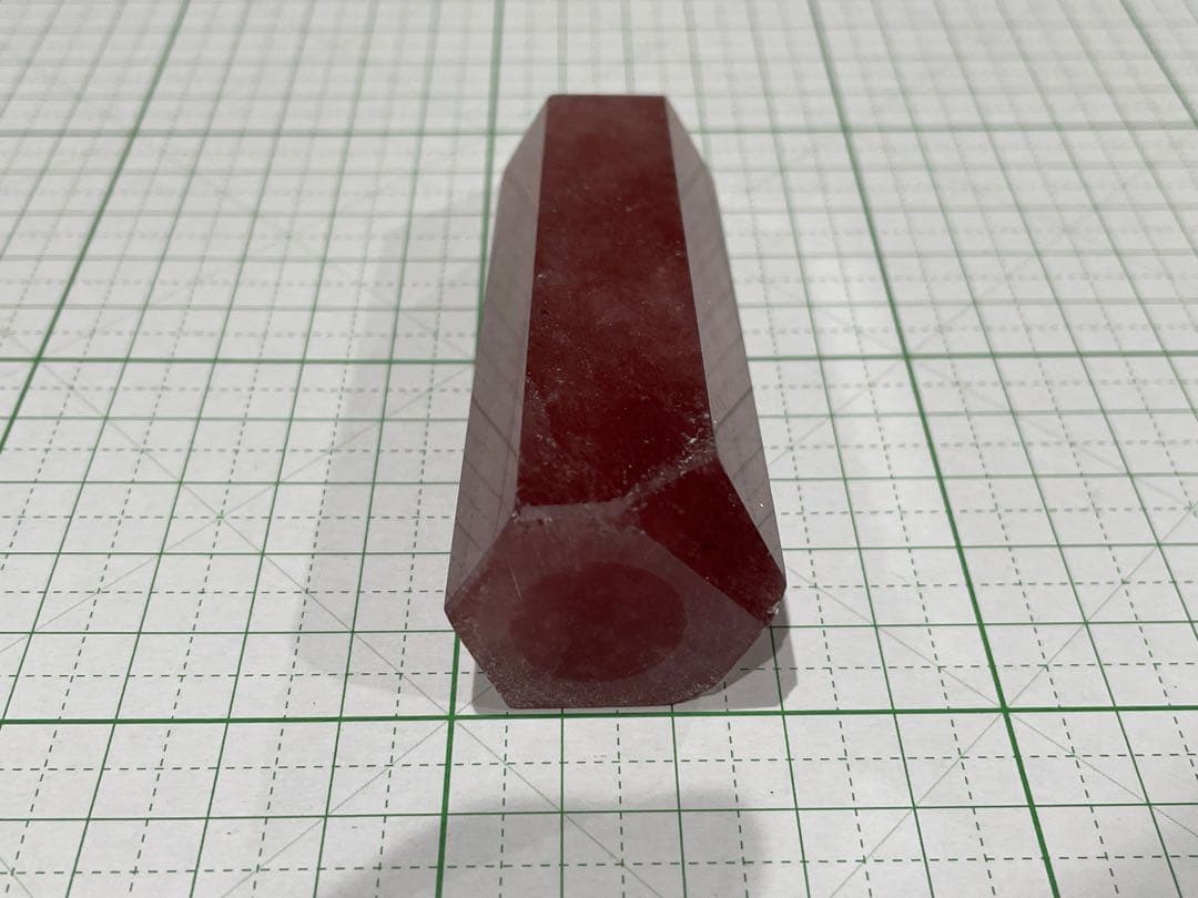 ①ピンクエピドート入り水晶(ポイント)