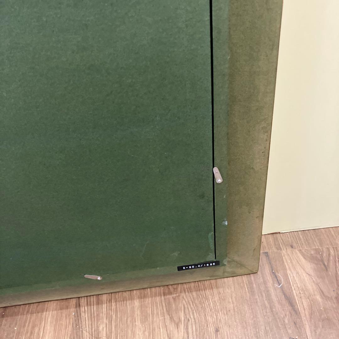 真作 加納守 油彩画 油絵 F10号 風景画 金彩 額装 サイン入り 昭和レトロ