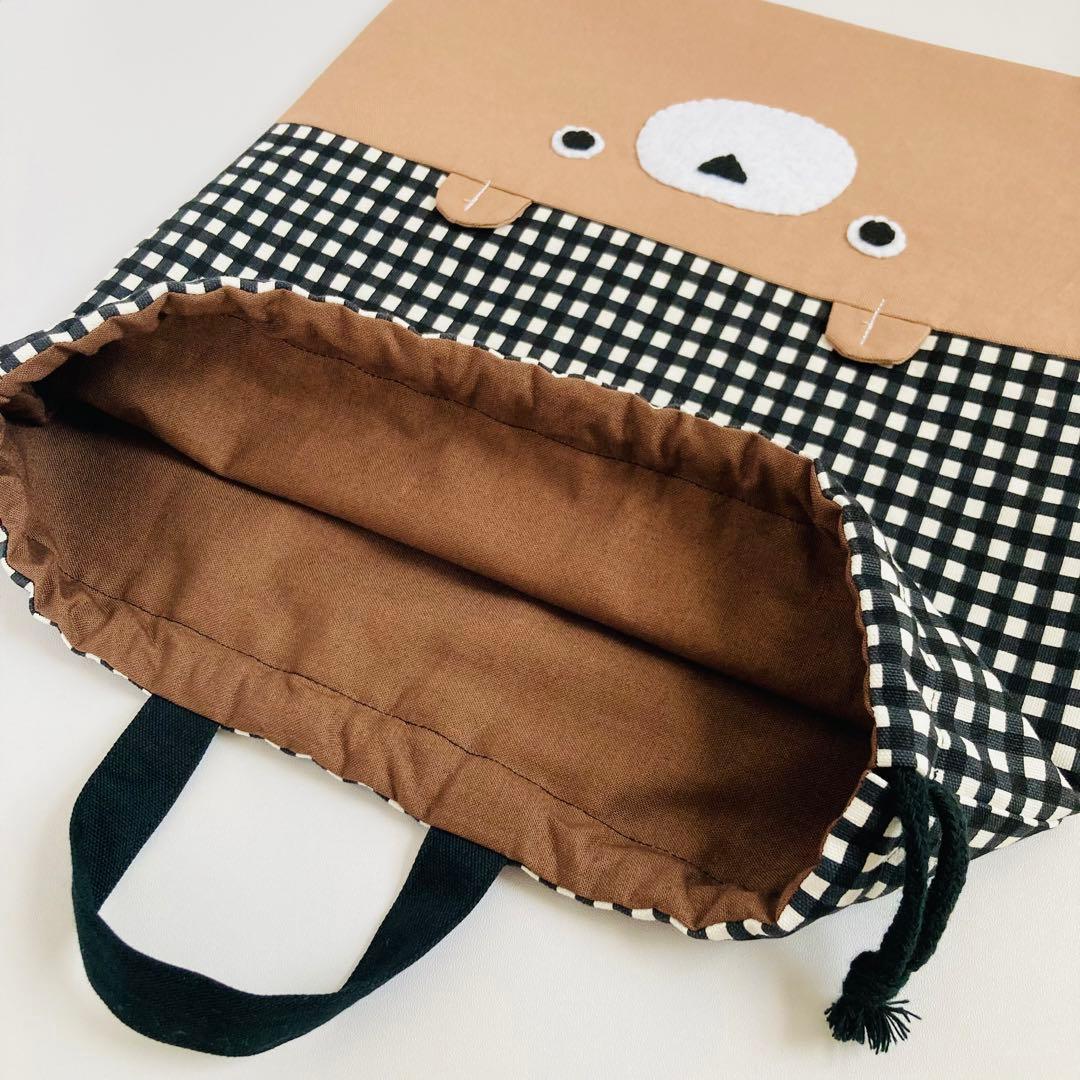 入園入学3点セット(ブラックチェック)