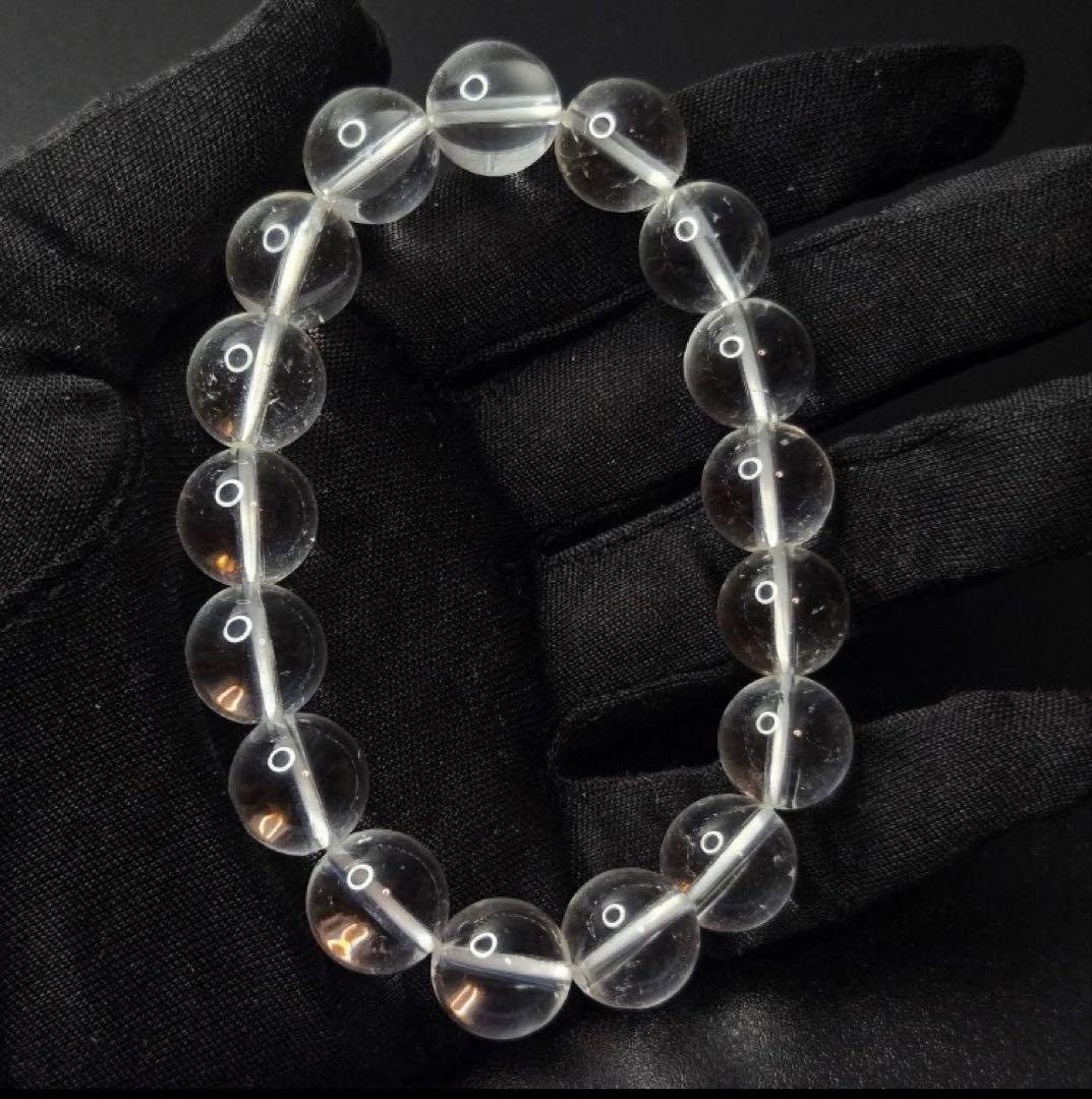 【希少産地/最強品質】天然カイラス水晶＊約12mm＊　天然石ブレスレット