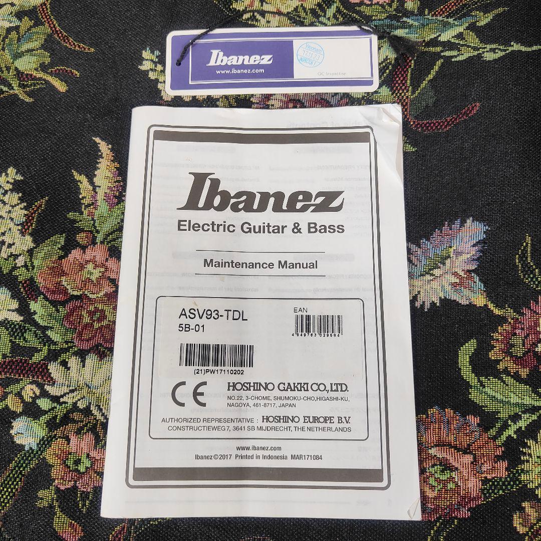 Ibanez ASV93-TDL 5B-01 レリックパーツ バースト セミアコ