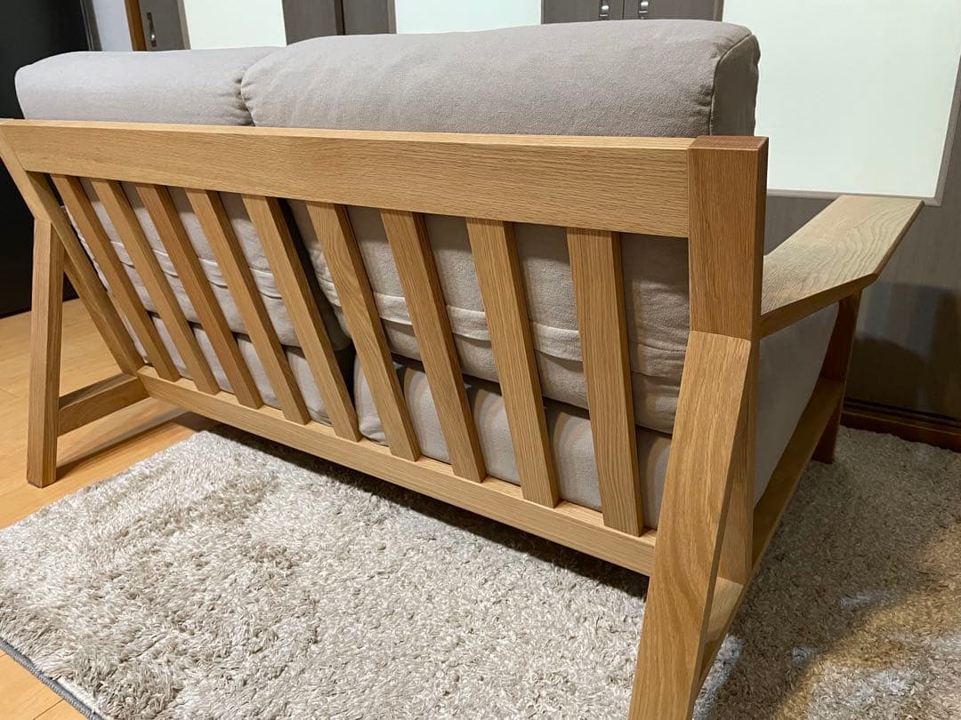 無印良品　フェザーポケットコイル2シーター