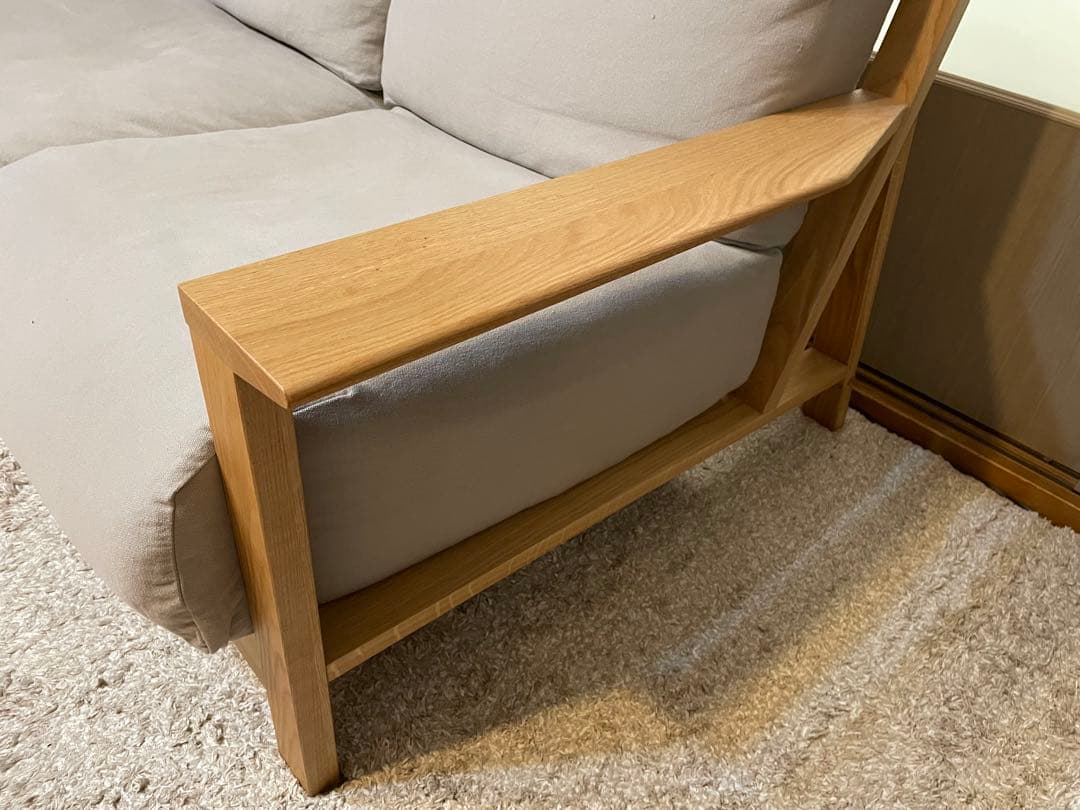 無印良品　フェザーポケットコイル2シーター