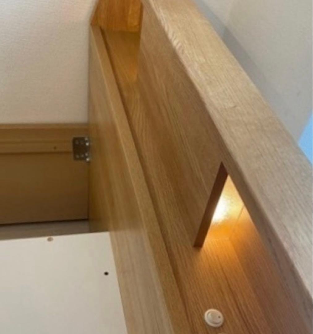 ニトリ　セミダブルサイズ　ベッドフレーム　アザン　照明•ライト　大容量収納