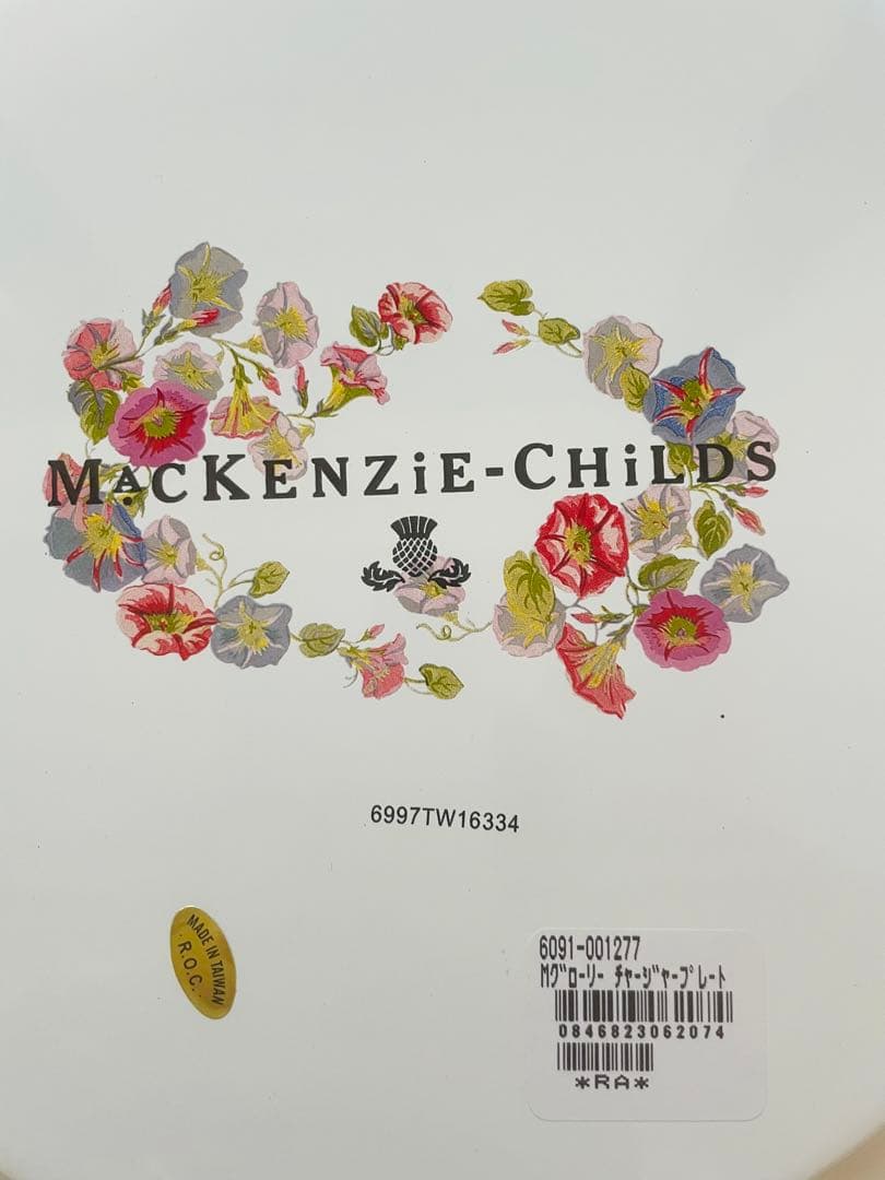 【新品】McKenzie-Childs 花柄プレート