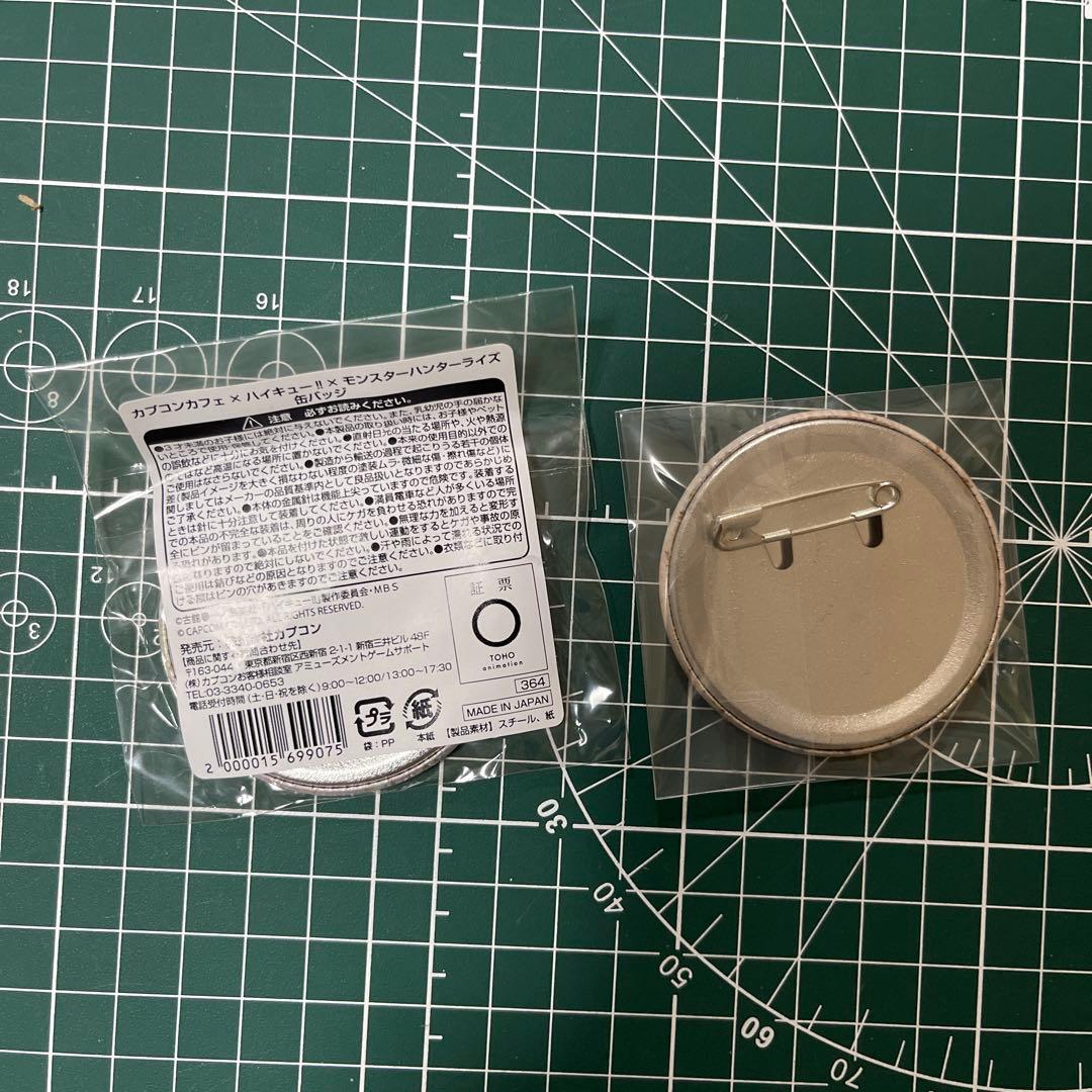 ハイキュー カプコンカフェ 孤爪研磨 宮侑　缶バッジ　まとめ売り