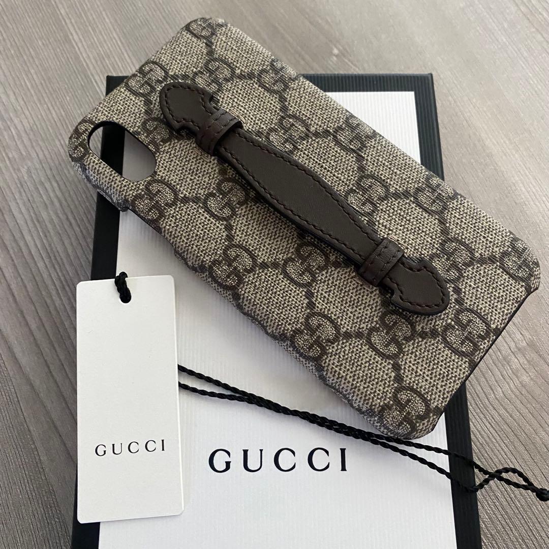 美品❣️【GUCCI】グッチ GG柄 iPhoneケース X & XS 箱 タグ付