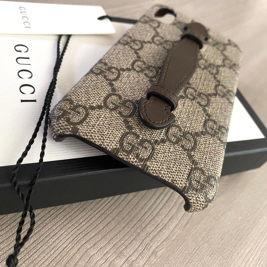 美品❣️【GUCCI】グッチ GG柄 iPhoneケース X & XS 箱 タグ付