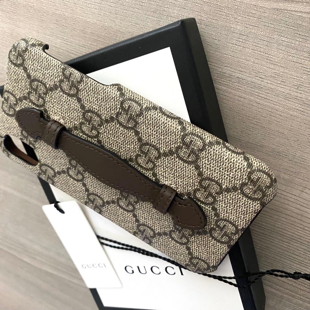 美品❣️【GUCCI】グッチ GG柄 iPhoneケース X & XS 箱 タグ付