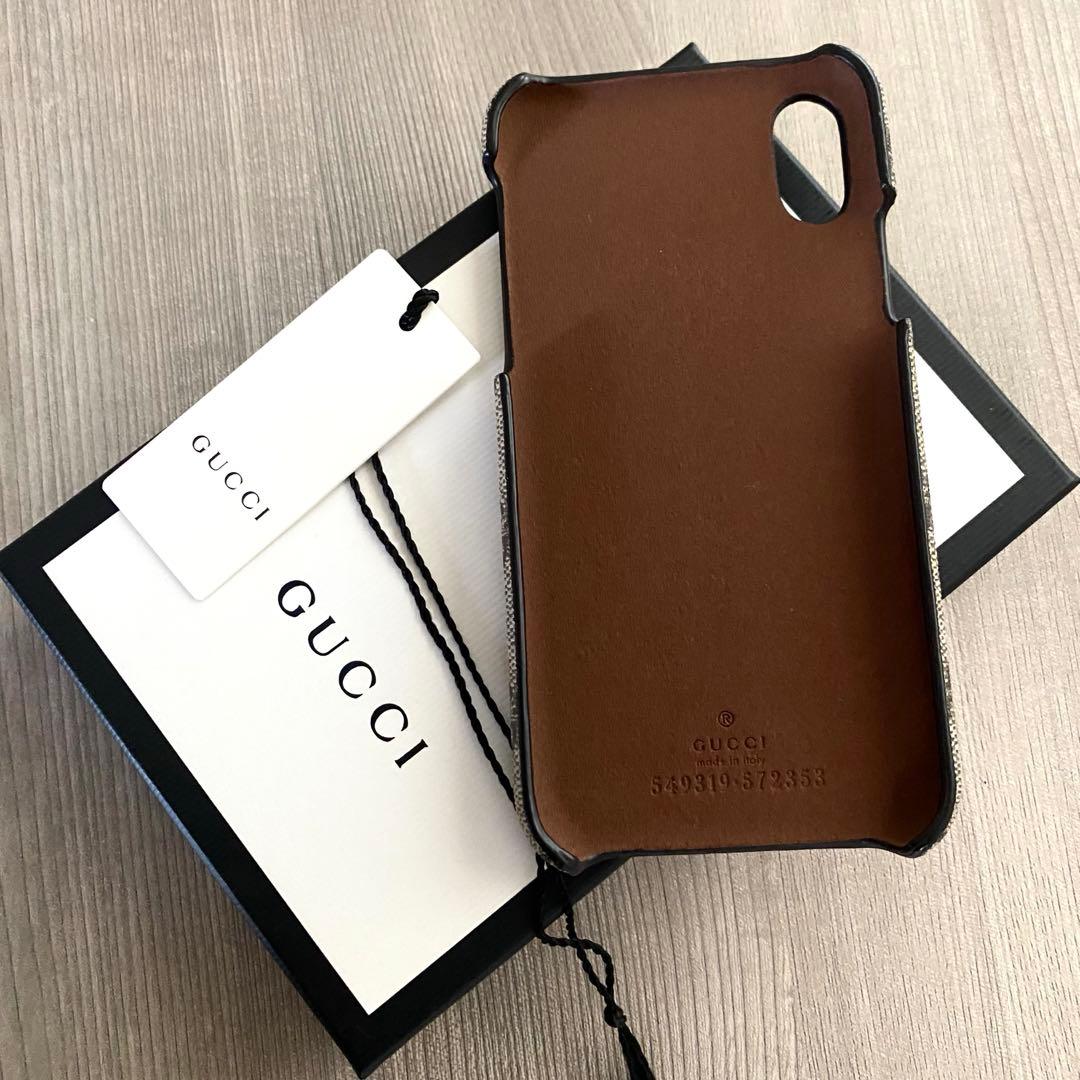 美品❣️【GUCCI】グッチ GG柄 iPhoneケース X & XS 箱 タグ付