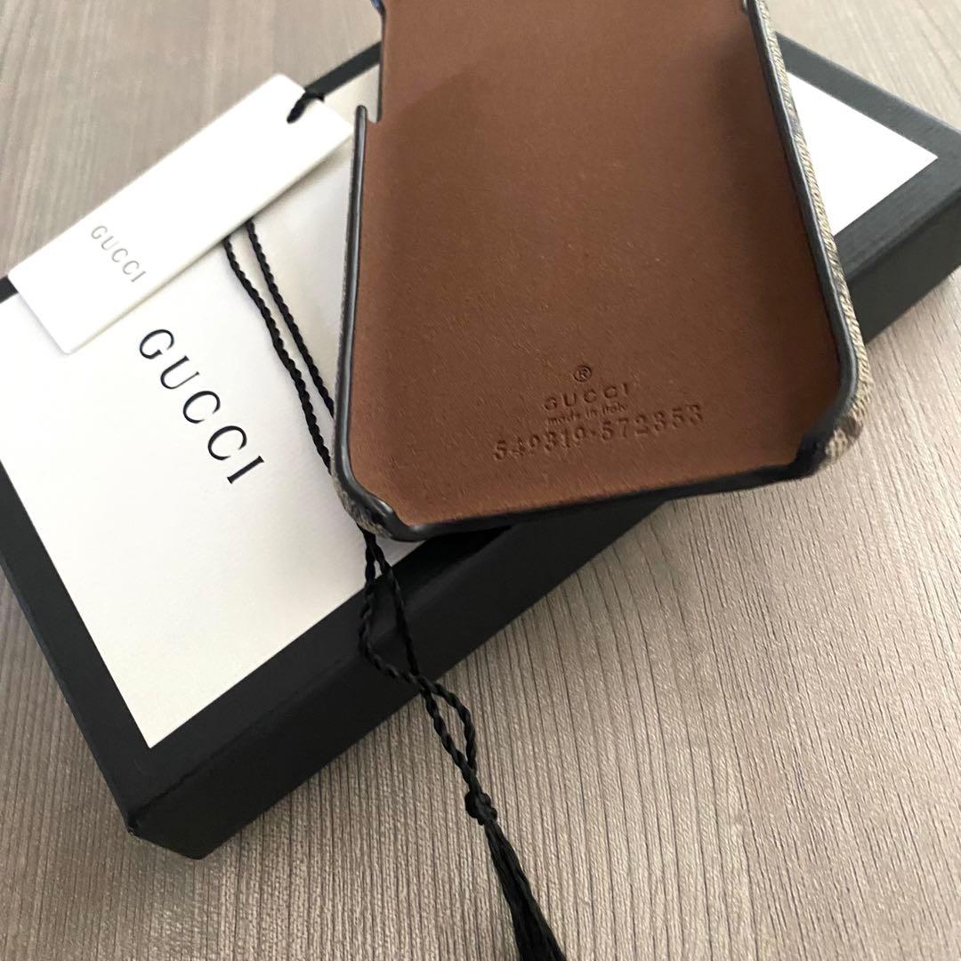 美品❣️【GUCCI】グッチ GG柄 iPhoneケース X & XS 箱 タグ付