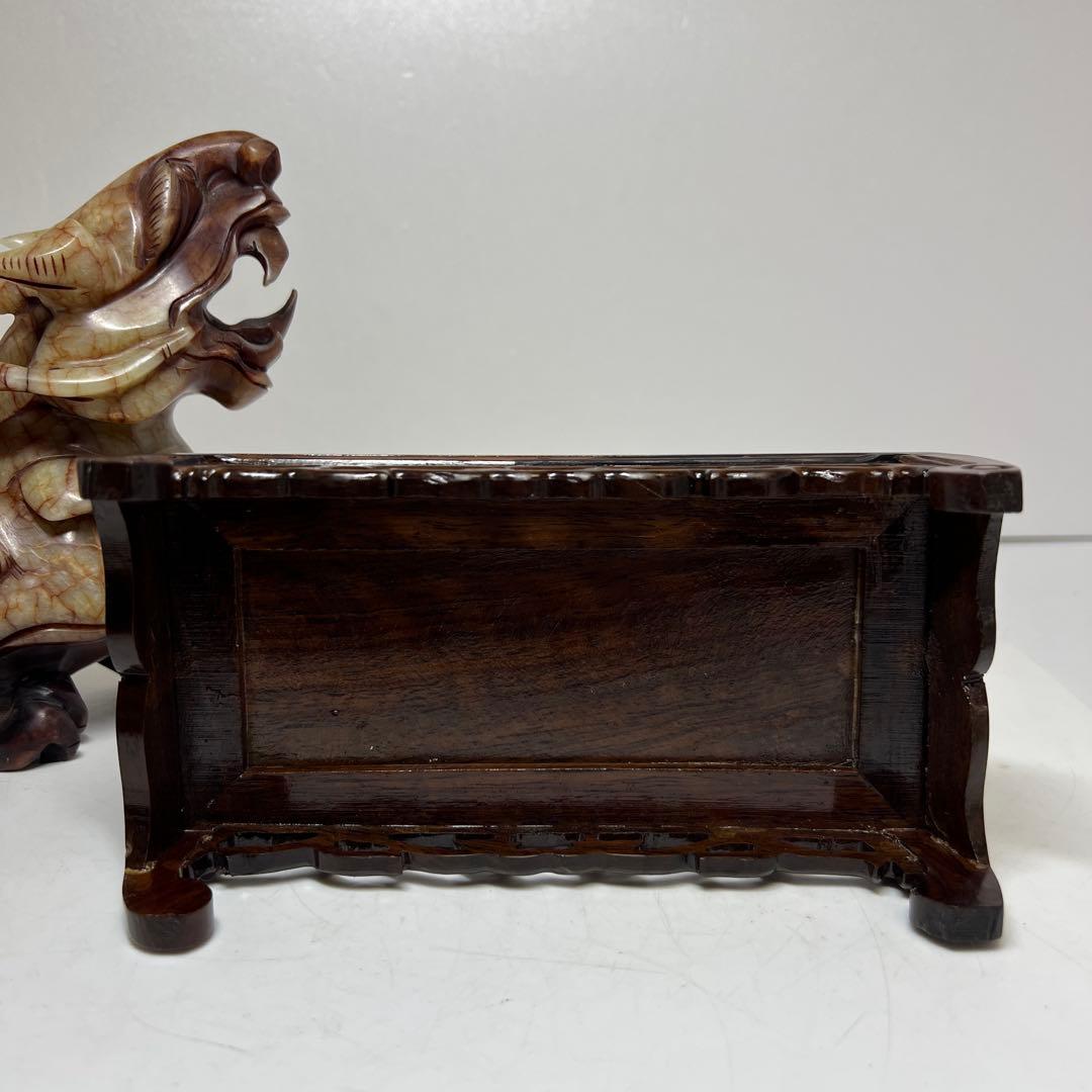 砡製 獅子置物 2609g 東キ8-0307① タニサオ