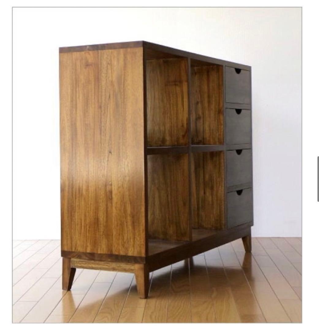 ギギリビング 無垢材 チーク オープンラック 天然木 シェルフ 飾り棚 本棚